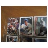Double Sided Page of Mixed Sports Trading Cards