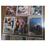 Double Sided Page of Mixed Sports Trading Cards