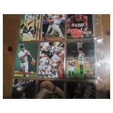 Double Sided Page of Mixed Sports Trading Card Lot