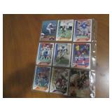 Double Sided Page of Sports Trading Card Binder Collection