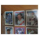 Double Sided Page of Mixed Baseball Card Lot