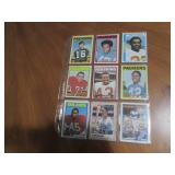 Double Sided Page of Mixed Lot of Sports Trading Cards in Plastic Page