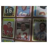 Double Sided Page of Mixed Lot of Sports Trading Cards in Plastic Page