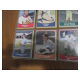 Double Sided Page of Assorted Baseball Cards in 9-Pocket Page