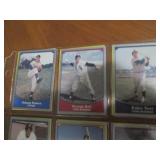 Double Sided Page of Assorted Baseball Cards in 9-Pocket Page