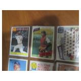 Double Sided Page of Vintage Baseball Card Binder Mixed Lot