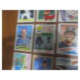 Double Sided Page of Vintage Baseball Card Binder Mixed Lot