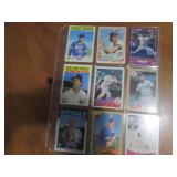 Double sided page of sports cards f...