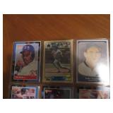 Double sided page of sports cards f...