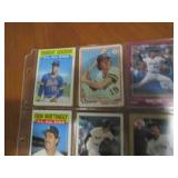 Double sided page of sports cards f...