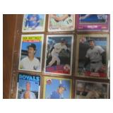 Double sided page of sports cards f...
