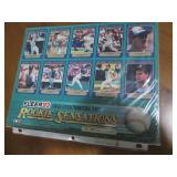 Uncut sheet of Fleer rookie sensati...