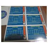 Uncut sheet of draft pics featuring...