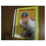 Donruss Warren Spahn puzzle measuri...