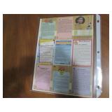 Uncut sheet of promotional replica ...