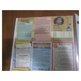 Uncut sheet of promotional replica ...