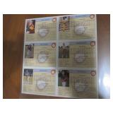 Uncut sheet of 1992 Front Row draft...