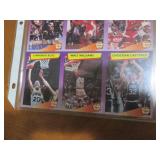 Uncut sheet of Front Row basket bal...