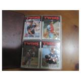 Album filled with assorted Twins ca...
