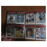 Album filled with assorted Twins ca...