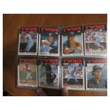 Album filled with assorted Twins ca...