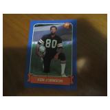 Autographed Ken Johnson football ca...