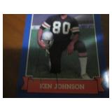 Autographed Ken Johnson football ca...