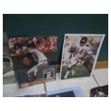Assorted sports star cutouts...