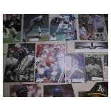 Assorted sports star cutouts...