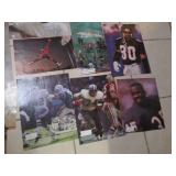 Assorted sports star cutouts...