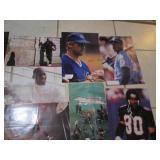 Assorted sports star cutouts...