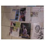 Assorted sports star cutouts...