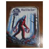 Pabst Blue Ribbon metal sign, measu...