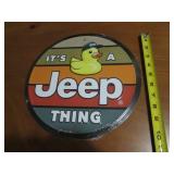 Keep ducks metal sign...