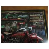 Indian motorcycle metal sign, measu...