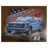 Mustang metal sign, measures 12 x 1...
