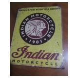 Indian Motorcycles metal sign, meas...
