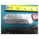Damascus style knife, hand crafted ...