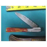 Damascus style knife, hand crafted ...