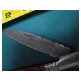 Damascus style knife, hand crafted ...