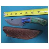 Hand crafted knife with sheath...