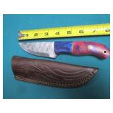 Damascus style knife, hand crafted ...