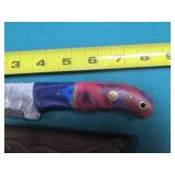 Damascus style knife, hand crafted ...