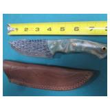 Hand crafted knife with sheath...