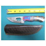 Damascus style knife, hand crafted ...