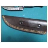 Damascus style knife, hand crafted ...