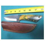 Hand crafted knife with sheath...