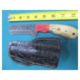Hand crafted knife with sheath...