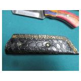 Hand crafted knife with sheath...