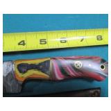 Damascus style knife, hand crafted ...